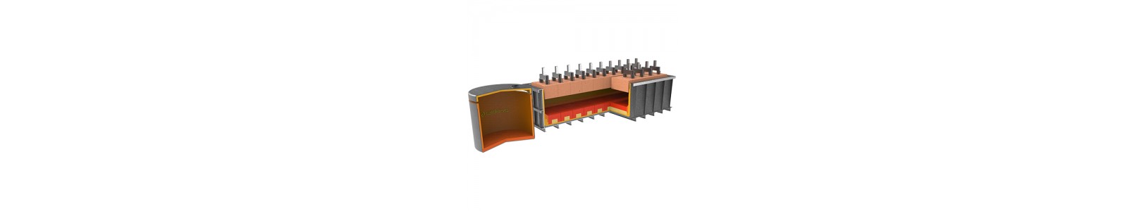 Pot Cell with Metal Transfer ladle
